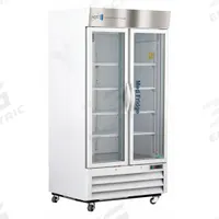 AMERICAN BIOTECH SUPPLY Pharmacy Refrigerator: 36 cu ft, Upright, 2°C to 7°C, 34 3/4 in Overall Dp (MPN PH-ABT-HC-S36G). Key specifications — Door Opening Style: Left and Right; Color: White; Alarm Type: Temperature; Manufacturer Part Number: PH-ABT-HC-S36G; Brand: AMERICAN BIOTECH SUPPLY; Product Type: Pharmacy Refrigerator; Door Type: Swing Glass; Refrigerant Type: R-290.