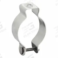 Conduit & Cable Hanger - Screw-On: 2 in Trade Size, 2 in, Stainless Steel, S62000MH00. Key specifications — Compatible Conduit Trade Size: 2 in; Compatible Conduit Type: IMC; RMC; Compatible Nominal Conduit/Pipe Size: 2 in; Compatible Pipe Size: 2 in; Finish: Polished; Flange Thickness: 2 in; Indoor/Outdoor Usage: Indoor/Outdoor.