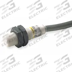 OMRON Inductive Cylindrical Proximity Sensor: Non-Terminated Cable, Shielded, 3 Wires, 10-30V DC, NO (MPN E2F-X1R5E1). Key specifications — Brand: OMRON; AC Supply Voltage Rating: Not Rated; DC Supply Voltage Rating: 10-30V DC.