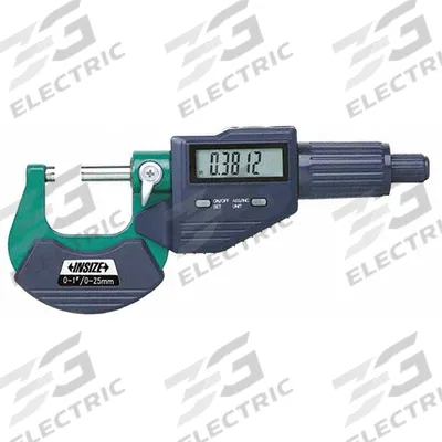 INSIZE Digital Outside Micrometer: 3 in to 4 in /75 mm to 100 mm - Micrometers without SPC Output