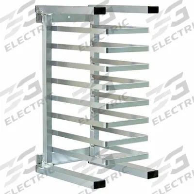 NEW AGE INDUSTRIAL Universal Pizza Pan Rack: 8 Slots, 1 3/4 in Betw Shelves, 12 in Wd - Pizza Pan Racks