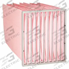 GRAINGER Pocket Air Filter: 24 in x 24 in x 29 in, MERV 13, Pink, Synthetic, 10 Pockets (MPN 2JWA4). Key specifications — Display Sell UOM: EA; Brand: GRAINGER; Media Material: Synthetic; Performance Rating: MERV 13.