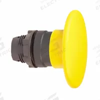 SCHNEIDER Mushroom Head Push Button: 22 mm Mounting Size, Non-Metallic, Momentary (MPN ZB5AR5). Key specifications — Brand: SCHNEIDER; Action: Momentary; Series: XB5; Push Button Material Type: Non-Metallic.