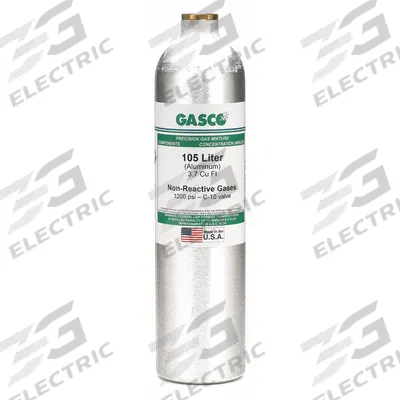 GASCO Calibration Gas: Nitrogen, +/-2% Accuracy, CO2, Calibration Gas - Calibration Gases for Portable Gas Detectors