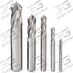 APPROVED VENDOR Drill Mill Set: Drill, 5 Pc, Carbide, 4 Flute, 1/8" to 1/2" Mill Dia (MPN 208-888841)
