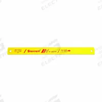 STARRETT Power Hacksaw Blade: Power Hacksaw Blade, 14 in Blade Lg, For 10 in Max. Dia, Bi-Metal (MPN BS1410-6). Key specifications — attr1097706: High Speed Steel; attr1097709: STARRETT.
