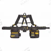 DEWALT Tool Rig: 34 in to 50 in Waist Size, Pockets 25, Padded (MPN DWST540602). Key specifications — Brand: DEWALT; Padded: Padded; Belt Color: Black; Primary Application: Carpentry.