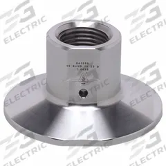 IFM Threaded Adapter for Pressure Sensors: 2 in Triclamp, G 1/2 Sealing Cone, With Leakage Port (MPN E43312). Key specifications — attr1114310: IFM; attr1114314: Stainless Steel; attr1114340: 2 in Triclamp; attr1114339: G 1/2 Sealing Cone; attr1114341: With Leakage Port.
