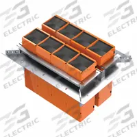STI Fire Barrier Pathway: Rectangular, 10.75 in Overall Ht, 14 in Overall Lg, 23 in Overall Wd (MPN EZDG844S2). Key specifications — Brand: STI; Shape_Broad: Rectangular; Mounting Plates Included: Two Plates.
