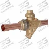 PARKER Refrigerant Ball Valve: 61.3 Cv, 1 1/8 in Female Sweat, No Access Port, Relief Port, 700 psi (MPN EBV-PR1090 BALL VALVE). Key specifications — Brand: PARKER; Access Port: No; Relief Port: Yes.