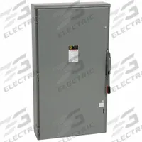 SQUARE D Safety Switch: Fusible, 600 A, Three Phase, 600V AC, Galvanized Steel, Indoor/Outdoor (MPN H366R). Key specifications — Brand: SQUARE D.