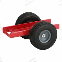 APPROVED VENDOR Panel Dolly: 350 lb, Red, 15 in H x 15 in W, Polyurethane Casters (MPN 48J123). Key specifications — Color: Red; Caster Wheel Type: Flat-Free; Brand: APPROVED VENDOR; Caster Wheel/Tread Material: Polyurethane.