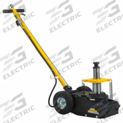 OMEGALIFT Air/Hydraulic Jack: Steel, Manual Handle, Air/Hydraulic - Trolley Floor Jacks
