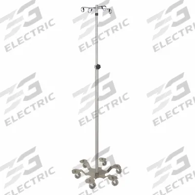 BLICKMAN Pole: 6 Legs, 4 Hooks, Stainless Steel - Standard IV Poles