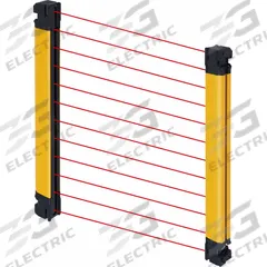 OMRON Light Curtain: 24V DC, 124 Beams, 20 mm Spacing, 440 mm Protected Ht, M12 (MPN F3SG-4SRA0440-25-F). Key specifications — attr1072105: 100 mA @ 24V DC; attr1072113: 870 nm IR LED; attr1074635: 24V DC; attr211263: OMRON; attr1072122: M12; attr1072130: M12; attr1074628: Not Rated; attr1072126: 300 mA @ 24V DC.
