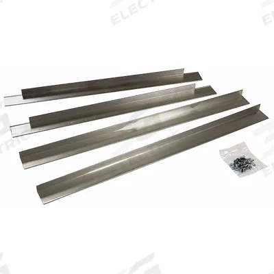 Dayton Louver Flange Kit: Aluminum, Fits 45C679/5NKJ4, 36 in H Wall Opening - Flange Kits