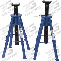 WESTWARD Vehicle Stand: Pin Adjustment, 10 ton Load Capacity, 47 1/8 in Max Extended Ht, Steel, 1 PR (MPN 4GU80). Key specifications — Base Shape: Square; Base Material: Steel; Saddle Shape: Rectangular; Brand: WESTWARD.