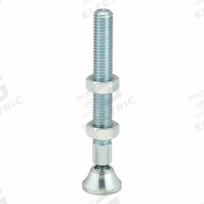 DE-STA-CO Swivel Foot Spindle: All-Steel, 1/2"-13, 4 5/8 in Lg - Steel Swivel-Foot Spindle Assemblies
