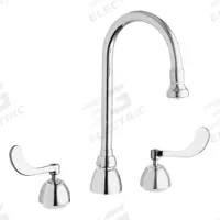 CHICAGO FAUCETS Gooseneck Kitchen/Bathroom Faucet: 786, Cast Brass, Widespread, Deck, 2 Handles (MPN 786-XKABCP). Key specifications — Series: 786; Brand: CHICAGO FAUCETS.