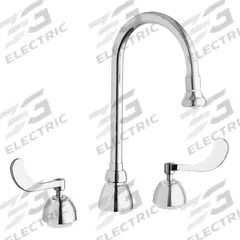 CHICAGO FAUCETS Gooseneck Kitchen/Bathroom Faucet: 786, Cast Brass, Widespread, Deck, 2 Handles (MPN 786-XKABCP). Key specifications — Series: 786; Brand: CHICAGO FAUCETS.