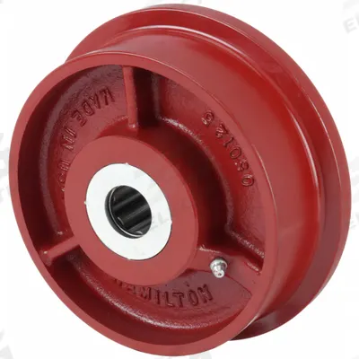 APPROVED VENDOR Track Wheel: 6 1/8 in Wheel Dia., 1 3/4 in Wheel Wd, 2,500 lb Load Capacity - Single-Flange Track Wheels