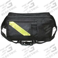 EMI Fanny Pack: 10 in L x 5 in W x 6 in H, Cordura Nylon, Black, 0-10 in/21-30 in, 0-10 in/30+ in (MPN 825 BLACK). Key specifications — Color: Black; Closure Type: Buckle; Features: Adjustable Nylon Webbing Fitted to 20 in to 54 in Waists; Brand: EMI.