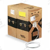 GENSPEED Category Cable: 1,000 ft Cable Lg, 24 AWG, Riser, White, PVC, Std, 5133255E, 5e, Unshielded. Key specifications — Conductor Gauge: 24 AWG; Jacket Material: PVC; Brand: GENSPEED; Pairs Separation: Standard.