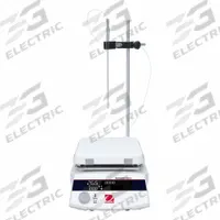 OHAUS Hot Plate Stirrer: US Std Plug Type, 1 Positions, 7 in Plate Wd, 7 in Plate Lg, Rectangular (MPN e-G52HP07C KIT 100-120V). Key specifications — attr1025312: OHAUS; attr1025316: Digital; attr1025320: Yes; attr1025333: Ceramic Coated Aluminum; attr1025337: Hot Plate Stirrer; attr1029342: Hot Plate Stirrer; attr1029343: Yes; attr1071280: 100-120V AC.