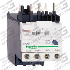 SCHNEIDER Overload Relay: Thermal Protection, 3 Poles, 1NO/1NC, Phase Loss Sensitivity (MPN LR2K0304). Key specifications — Brand: SCHNEIDER; Auxiliary Contact Form: 1NO/1NC; Compatible Contactor Series: TeSys K; Terminal Connection Type: Screw Clamp Terminals; Maximum Voltage Rating: 690V AC (Signaling Circuit); Phase Loss Sensitivity: Yes; Thermal Units Required: None (Relay Includes Integrated Bimetallic Elements); Compatible Contactors: TeSys K Models.