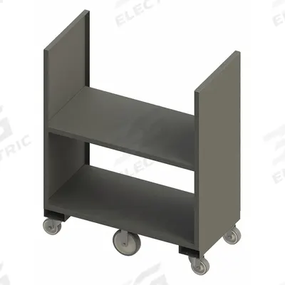 DURHAM MFG Stock Truck: 2,000 lb, Flush Lip, 25 in L x 49 in W x 58 in H Overall Dim. - Dual-Side-Access Solid-Wall Stock Trucks