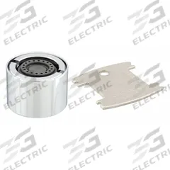 CHICAGO FAUCETS Outlet: 0.5 gpm Flow Rate, Spray Flow Outlet, Brass, Chrome Finish, Female, UNS (MPN E2805-5JKABCP). Key specifications — Material: Brass; Product Type: Outlet; Connection Size: 13/16"-24; Brand: CHICAGO FAUCETS.
