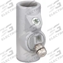 Sealing Fitting with Drain - Vertical: Iron, 1 in Trade Size, Female, 4 5/16 in Overall Lg (MPN EYD-3). Key specifications — Brand: APPLETON ELECTRIC; Connection Type: Threaded; Thread Gender: Female; Ends - Hazardous Fittings: 1 in FNPT x 1 in FNPT; Material: Iron; Hazardous Location Rating: Class III; Thread Type: NPT; Standards: UL 886.