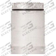 WERMA Tower Light Module: Flashing/Strobe, 24V DC, Clear, 40 mm Overall Dia, 59 mm Overall Ht (MPN 63414055). Key specifications — Brand: WERMA; Compatible with Series: KombiSIGN 40; Lens Color: Clear; Operating Voltage: 24V DC; Manufacturer Part Number: 63414055.