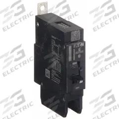 EATON Miniature Circuit Breaker: 20 A, 277V AC, Single Phase, 14kA at 277V AC, 1 Poles, Std (MPN GHB1020). Key specifications — attr195951: 20 A; attr195952: 277V AC; attr195953: Single; attr195954: 14kA at 277V AC; attr195958: Standard; attr195955: Eaton Powerline Panelboards; attr211136: EATON.
