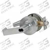 SCHLAGE Door Lockset: Classroom Lever Locksets, Chrome, ADA Compliant, SFIC (MPN ND70BD RHO 626). Key specifications — Ligature Resistance: Not Ligature-Resistant; Brand: SCHLAGE; Lockset Function ANSI Code: F84; Visual Indicator Message: No Message; Lockset Style: Rhodes; ADA Compliant: Yes; Finish: Satin Chromium-Plated : Cast Zinc.