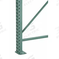 STEEL KING Seismic Upright Frame: Teardrop, 16 ft Overall Ht, 42 in x 3 in, Green, Steel (MPN RTFBG042192F043XBVG). Key specifications — Color: Green; Brand: STEEL KING.