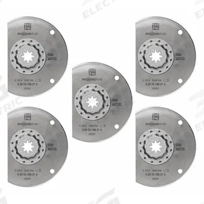 FEIN Oscillating Tool Blade: 4 in Blade Wd, 4 in Overall Lg, Long Cutting, Starlock Connection - Starlock Mounted Blades
