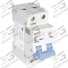 DAYTON IEC Supplementary Protector: 2 A Amps, 7.5kA at 480V AC, Screw Clamp, NDB2-63, 480V AC, B (MPN 5ZUX1). Key specifications — Terminal Connection: Screw Clamp; AC Voltage Rating: 480V AC; Curve Type: B; DC Voltage Rating: Not Rated; Max. AIR Rating: 7.5kA at 480V AC; Series: NDB2-63; Brand: DAYTON.
