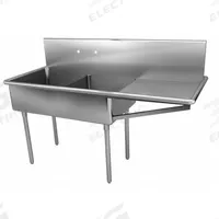 JUST MANUFACTURING Scullery Sink: 2 Bowls, 44 in Overall Ht, 73 1/2 in Overall Lg, 14 in Bowl Dp (MPN NSFB248-24R-2-J). Key specifications — Brand: JUST MANUFACTURING.