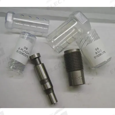ROPER WHITNEY Die: 158 ga Capacity (Steel), 8 Punch, 3/8 in Punch Dia, 3/8 in Die Size - Sheet Metal Punches & Dies