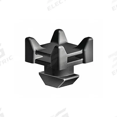 FATH INC. Cable Management: 45 Series, 11 mm x 22 mm x 22 mm, Black - Cable Routing Blocks