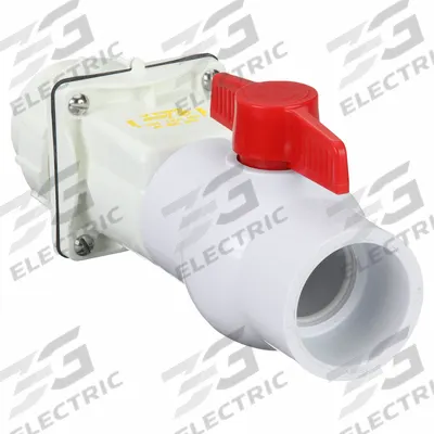 ZOELLER Check Valve with Ball Valve and Union: Swing, Inline Valve Body, 2 in Pipe Size - PVC Combination Swing Check/Ball Valve