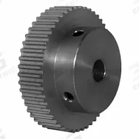 DAYTON Timing Pulley: Modified Curvilinear, Fixed, For GT Timing Belt Section, For 6 mm Belt Wd (MPN 50-3P06-6A4). Key specifications — Brand: DAYTON; Finish: Clear Anodized; For Belt Series: Powerhouse®.