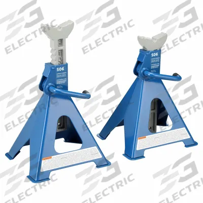 OTC Jack Stand: Ratchet Handle, 6 ton Load Capacity, 23 5/8 in Max Extended Ht - Medium-Duty Jack Stands