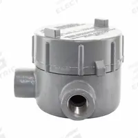 Conduit Outlet Body: Iron, GE, 1 in Trade Size, L Body, 19 cu in Body Capacity (MPN GECLT-3M). Key specifications — Series: For Standard Body; Compatible Conduit Trade Size: 1 in; Thread Gender: Female; Hub Style: Threaded; Cover Included: Yes; Body Style: L; Connection Type: Threaded; Back Type: Flat.