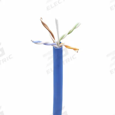 EATON TRIPP LITE Bulk Ethernet Cable: 1,000 ft Cable Lg, 23 AWG, Plenum, Blue, PVC - Category 6 Cable with PoE
