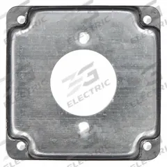 RACO Electrical Box Cover: 2 Gangs, Crushed Corner, For Square Box Shape, Galvanized Zinc (MPN 811C). Key specifications — Brand: RACO; For Box Shape: Square; Material: Galvanized Zinc; Cover Design: Crushed Corner.