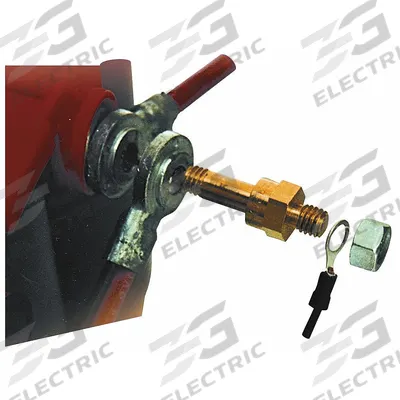 BATTERY DOCTOR Bolt: Bolt, Negative/Positive, Brass, 1 13/16 in Overall Lg - Battery Terminal Bolts