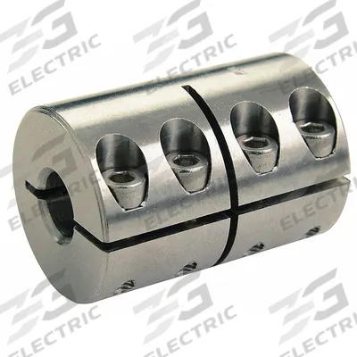 RULAND MANUFACTURING Rigid Shaft Coupling: 5/8 in Bore Dia 1, 1/2 in Bore Dia 2, Round - One-Piece Rigid Shaft Couplings