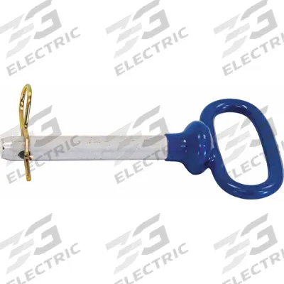BUYERS PRODUCTS Hitch Pin: 3/4 in Pin Dia, 4 1/2 in Overall Lg, 4 1/2 in Usable Lg - Pin & Clips
